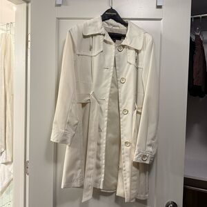 Johnston & Murphy Cream Trench Coat